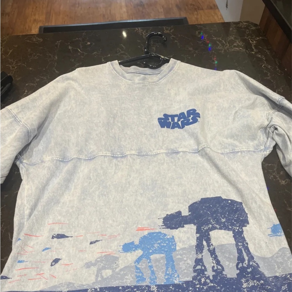 Disney Star Wars Long Sleeve Tee - Blue and Gray